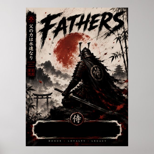 Samurai-Väter-Erbe-Poster Poster (Vorne)