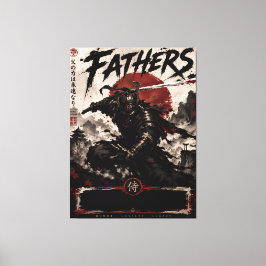 Samurai-Väter Leinwand-Kunst Leinwanddruck