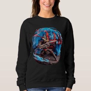 Samurai vs Demon japanische Folklore Culture Oni Sweatshirt