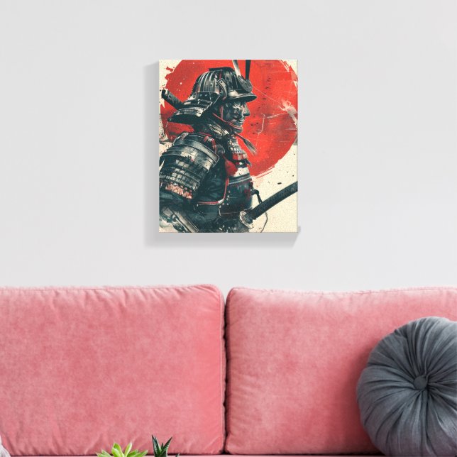 Samurai Warrior Art Leinwanddruck (Insitu (Wohnzimmer))
