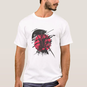 Samurai Warrior Art T - Shirt - Japanischer Tinten