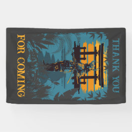 Samurai Warrior Birthday Party Custom Banner