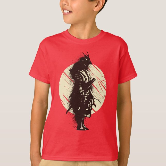 Samurai Warrior Bushido Code Japanische Schwertmän T-Shirt (Vorderseite)
