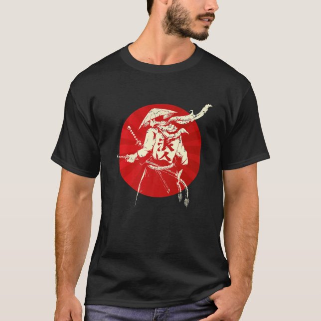 Samurai Warrior Bushido Code Japanische Schwertmän T-Shirt (Vorderseite)