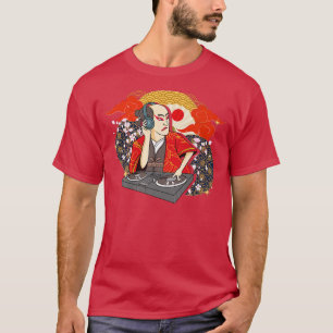 Samurai Warrior Bushido Code Japanischer DJ Swords T-Shirt