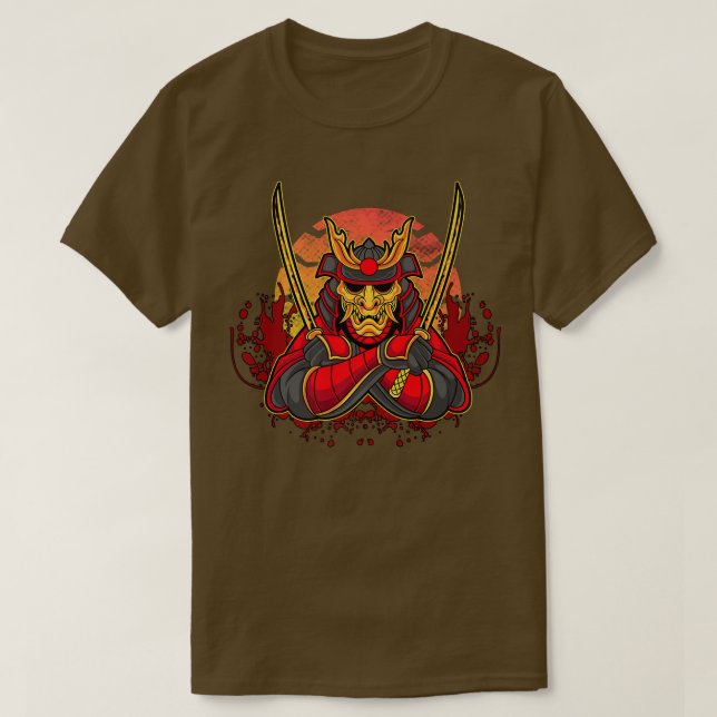 Samurai Warrior Bushido Code Japanischer Schwertsm T-Shirt (Design vorne)