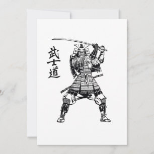 Samurai Warrior Dankeskarte