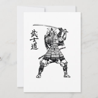 Samurai Warrior Dankeskarte