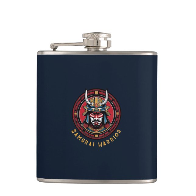 Samurai Warrior Flask Flachmann (Vorderseite)