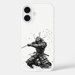 Samurai Warrior in Action Japanese Art Ceramic  iPhone 16 Hülle