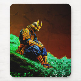 Samurai Warrior in Golden Armor - Episch Japanisch Mousepad