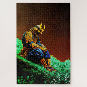 Samurai Warrior in Golden Armor - Episch Japanisch Puzzle