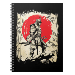 Samurai Warrior Japanischer Hero Japan Schwertsmä Notizblock