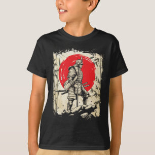 Samurai Warrior Japanischer Hero Japan Schwertsmä T-Shirt