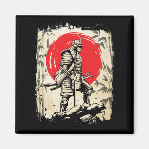 Samurai Warrior Japanischer Hero Japan Schwertsmän Magnet