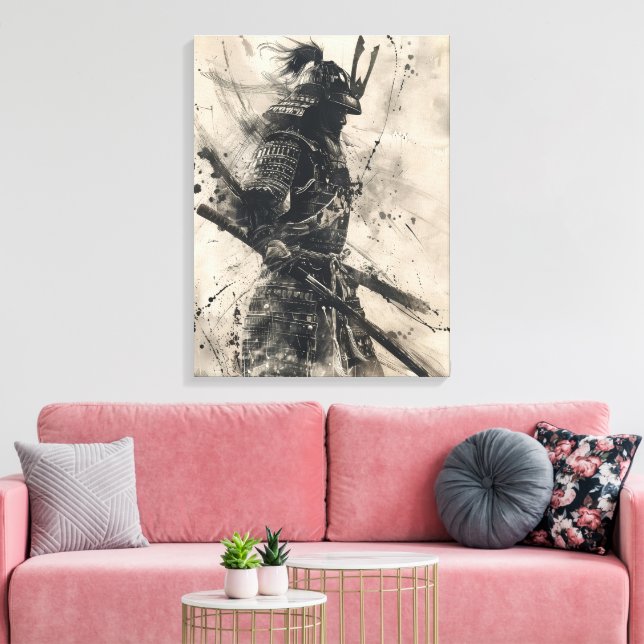 Samurai Warrior Leinwanddruck (Insitu (Wohnzimmer))