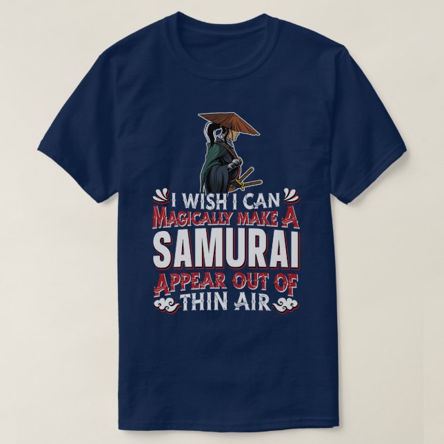 Samurai Warrior  Magic Sword Art Japanese Fighter  T-Shirt (Design vorne)