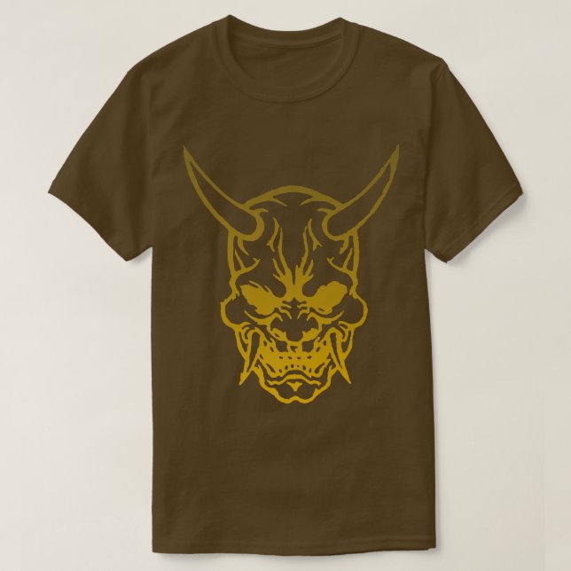 Samurai Warrior Mask, Hannya Oni Mask Japan Anime1 T-Shirt (Design vorne)