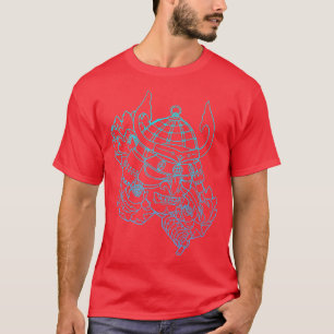 Samurai Warrior Mask, Hannya Oni Maske Japan Anime T-Shirt