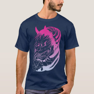 Samurai Warrior Mask, Hannya Oni Maske Japan Anime T-Shirt