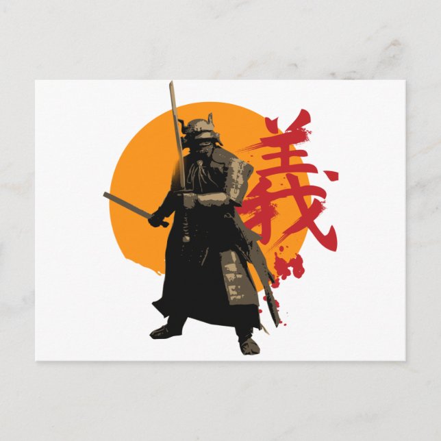 Samurai Warrior Postcard Postkarte (Vorderseite)
