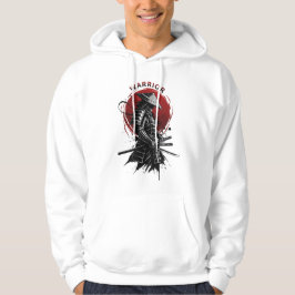 Samurai Warrior Rising Sun Japanese Ink Style Hoodie