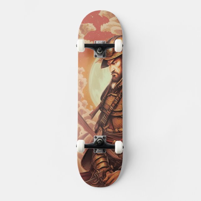 Samurai Warrior Skateboard (Vorderseite)