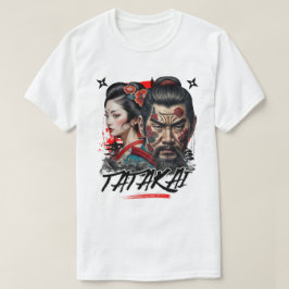 Samurai Warrior Spirit - Artistic Tattoo Design T-Shirt