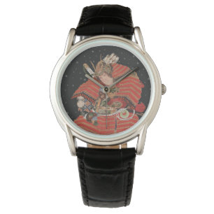 Samurai Warrior Vintage Japanische Kunst Armbanduhr
