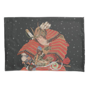 Samurai Warrior Vintage Japanische Kunst Kissenbezug