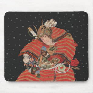 Samurai Warrior Vintage japanische Kunst Mousepad