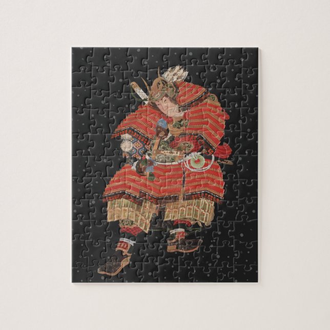Samurai Warrior Vintage japanische Kunst Puzzle (Vertikal)