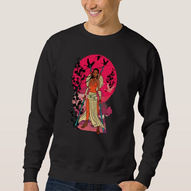 Samurai Warriors Japanisch Mode Japan Afro Afrika Sweatshirt (Vorderseite)