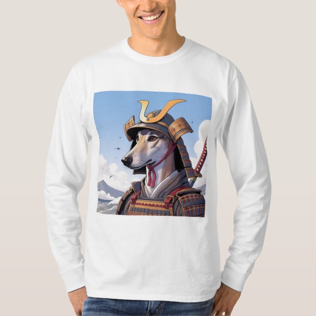 Samurai Whippet T-Shirt (Vorderseite)