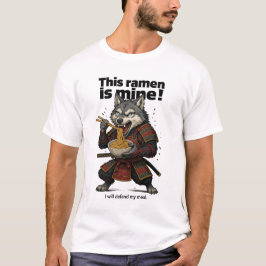 Samurai Wolf Ramen Basic T - Shirt