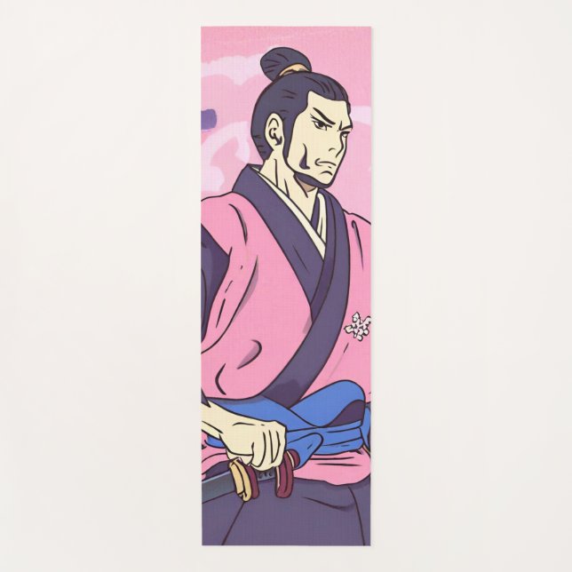 Samurai Yogamatte (Vorderseite)