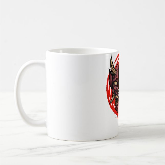 Samurai Zeichne Splash Design Asian Art Kaffeetasse (Links)