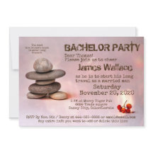 Samurai Zen Stones Bachelor Party anpassbar
