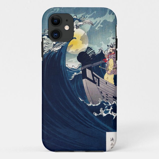 Samurai zu beruhigen, das raue Meer, Yoshitoshi Case-Mate iPhone Hülle (Rückseite)
