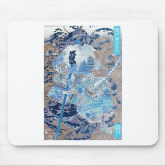 Samurais, die auf die Rückseiten der Krabben C. Mousepad