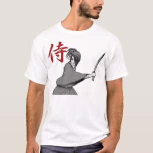 SAMURAIS manga Rückseite: Kampf Japan T-Shirt
