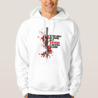 Samuraischwert mit roten Ahornblättern Hoodie