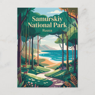 Samurskiy Nationalpark Russland Postkarte