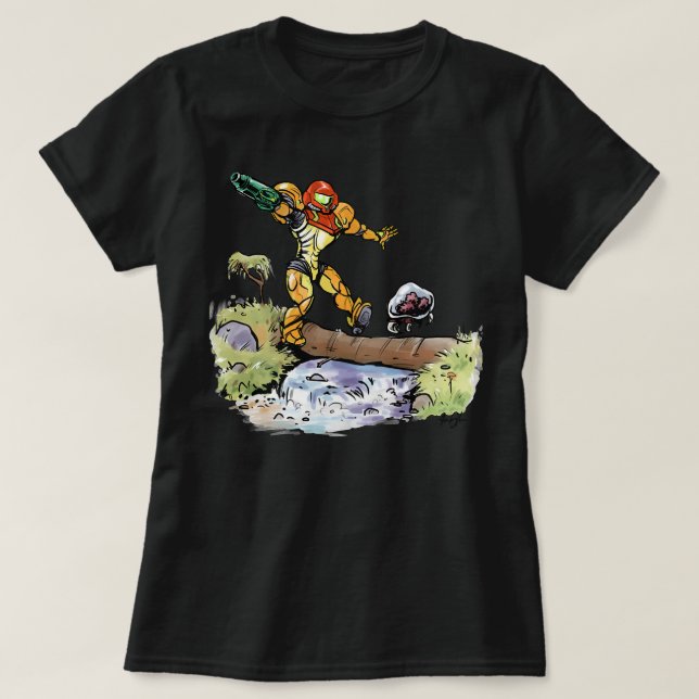 Samus and Metroid Classic T Shirt (Design vorne)