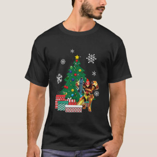 Samus Aran Metroid rund um den Weihnachtsbaum T-Sh T-Shirt