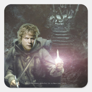 Samwise und SHELOB™ Quadratischer Aufkleber