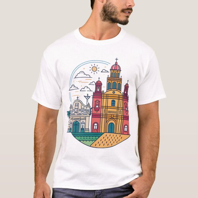 San Agustin Church T-Shirt (Vorderseite)