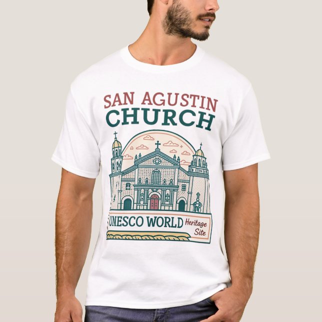 San Agustin Kirche T-Shirt (Vorderseite)