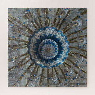 san agustin kronleuchter blau puzzle