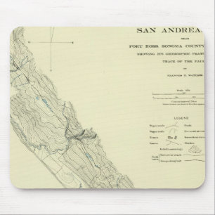 San Andreas Rift nahe Fort Ross Mousepad